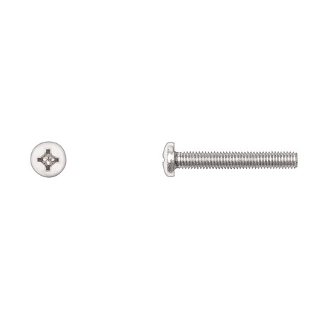 #10-32 x 1-1/4 in Phillips Pan Machine Screw, Zinc Plated MPN:10022PK