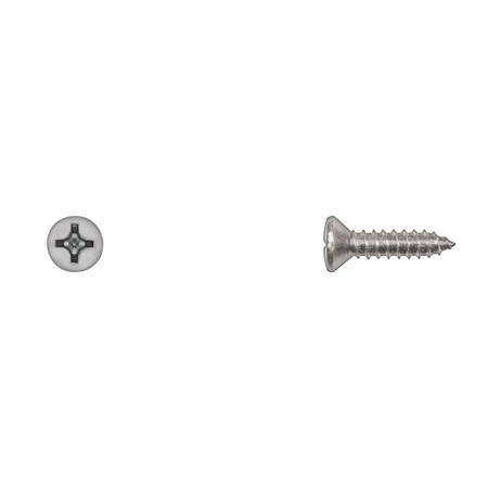 Sheet Metal Screw, #12 x 3/4 in, Zinc Plated Oval Head Phillips Drive MPN:10152PK