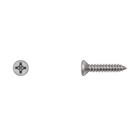 Sheet Metal Screw, #12 x 1 in, Zinc Plated Steel Oval Head Phillips Drive MPN:10153PK