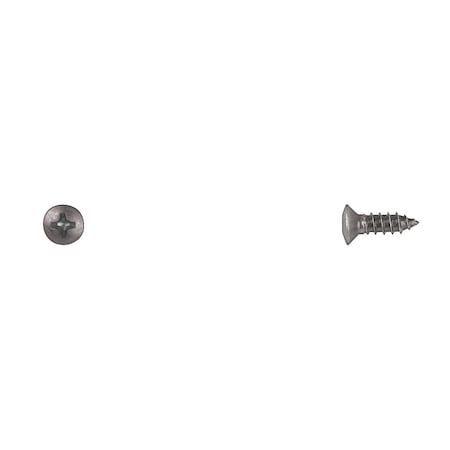 Sheet Metal Screw, #10 x 1/2 in, Black Oval Head Phillips Drive MPN:10166PK