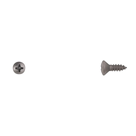 Sheet Metal Screw, #10 x 1/2 in, Black Oval Head Phillips Drive MPN:10174PK