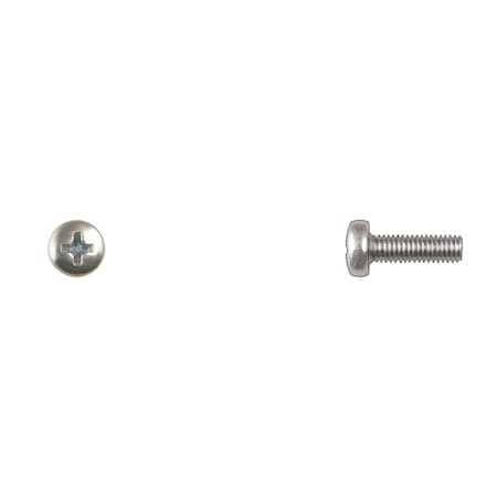 M5-0.80 x 16 mm Phillips Pan Machine Screw, Bright Zinc MPN:10195PK