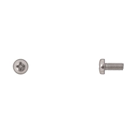 M5-0.80 x 12 mm Phillips Pan Machine Screw, Bright Zinc MPN:10385PK