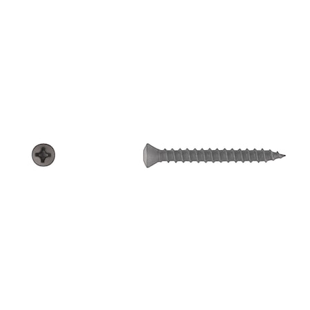 Sheet Metal Screw, #8 x 1-1/2 in, Black Oval Head Phillips Drive MPN:1188PK