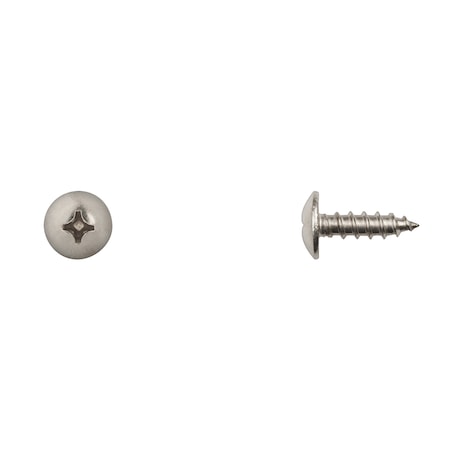 Sheet Metal Screw, #12 x 3/4 in, 18-8 Stainless Steel Truss Head Phillips Drive MPN:12106PK