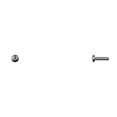 #4-40 x 3/8 in Phillips Pan Machine Screw, Zinc Plated MPN:12129PK