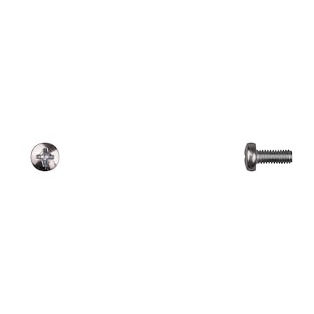 M4-0.70 x 10 mm Phillips Pan Machine Screw, Bright Zinc MPN:12486PK