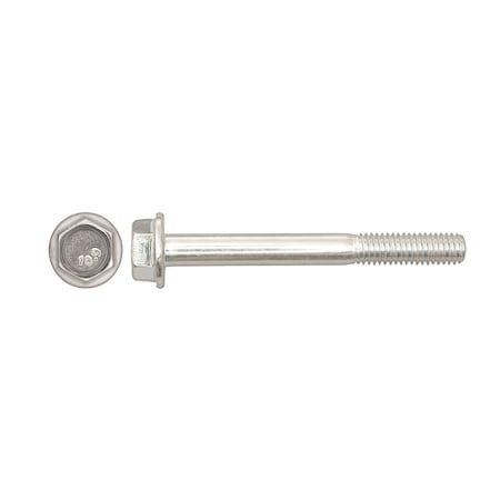 Class 10.9, M6-1.00 Flange Bolt, Bright Zinc Plated 55 mm L MPN:12524PK