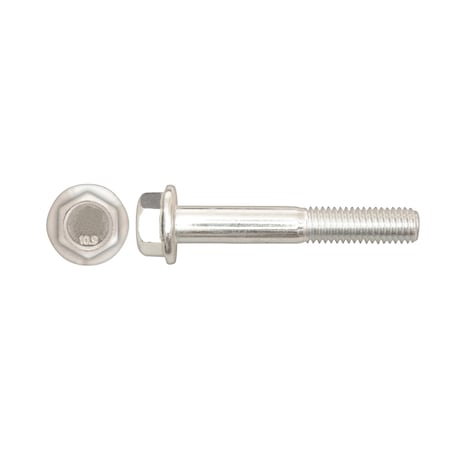 Class 10.9, M8-1.25 Flange Bolt, Bright Zinc Plated 50 mm L MPN:12526PK