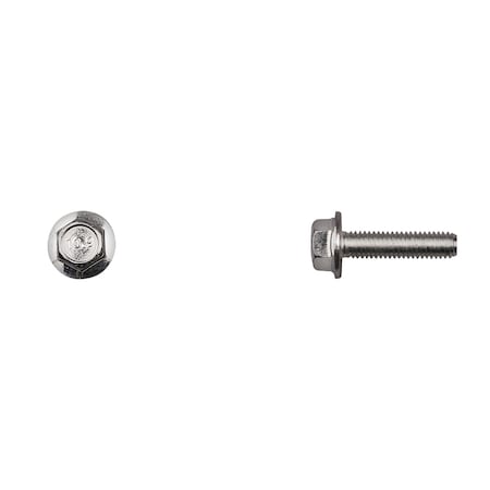 Class 10.9, M5-0.80 Flange Bolt, Bright Zinc Plated 20 mm L MPN:12637PK