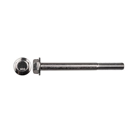 Class 10.9, M6-1.00 Flange Bolt, Bright Zinc Plated 65 mm L MPN:12639PK
