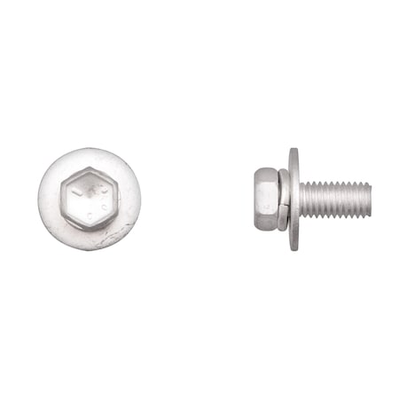 M8-1.25 Hex Head Cap Screw, Zinc Plated Steel, 20 mm L MPN:13257PK