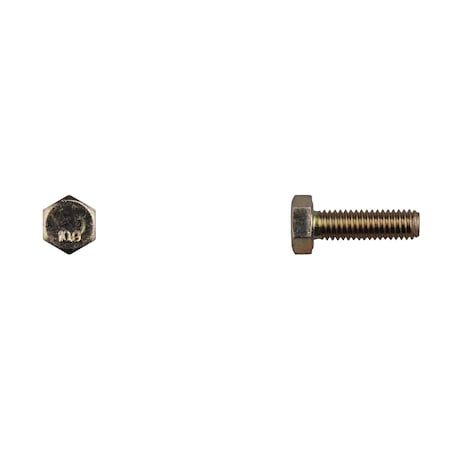Class 10.9, M6-1.00 Hex Head Cap Screw, Zinc Yellow Steel, 20 mm L MPN:14427PK