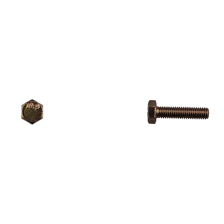 Class 10.9, M6-1.00 Hex Head Cap Screw, Zinc Yellow Steel, 25 mm L MPN:14428PK