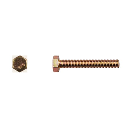 Class 10.9, M6-1.00 Hex Head Cap Screw, Zinc Yellow Steel, 40 mm L MPN:14431PK
