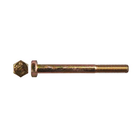 Class 10.9, M6-1.00 Hex Head Cap Screw, Zinc Yellow Steel, 60 mm L MPN:14435PK