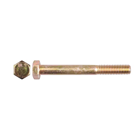 Class 10.9, M8-1.25 Hex Head Cap Screw, Zinc Yellow Steel, 70 mm L MPN:14505PK
