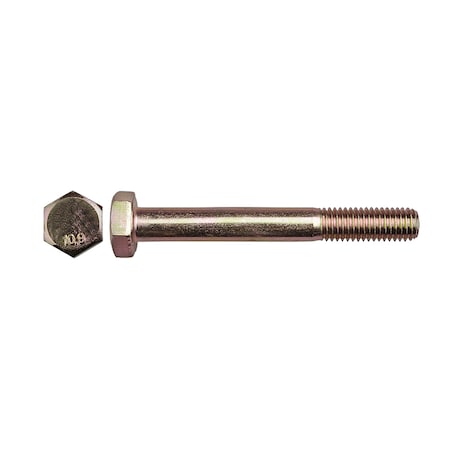 Class 10.9, M10-1.50 Hex Head Cap Screw, Zinc Yellow Steel, 80 mm L MPN:14541PK