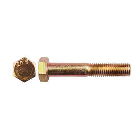 Class 10.9, M12-1.75 Hex Head Cap Screw, Zinc Yellow Steel, 70 mm L MPN:14573PK