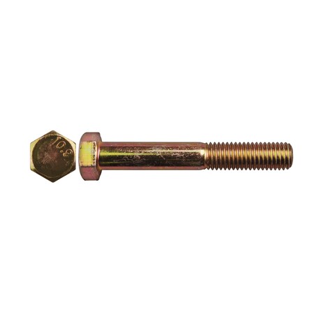 Class 10.9, M12-1.75 Hex Head Cap Screw, Zinc Yellow Steel, 80 mm L MPN:14575PK