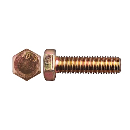 Class 10.9, M14-2.00 Hex Head Cap Screw, Zinc Yellow Steel, 50 mm L MPN:14603PK