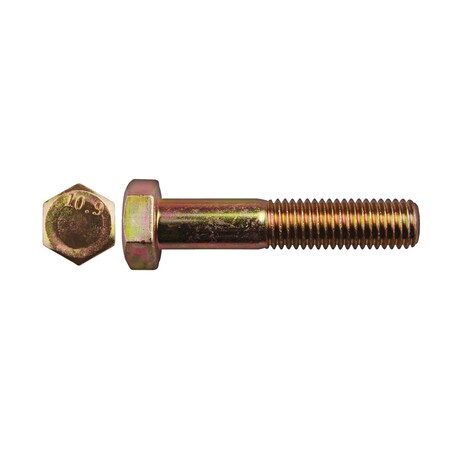 Class 10.9, M14-2.00 Hex Head Cap Screw, Zinc Yellow Steel, 70 mm L MPN:14607PK