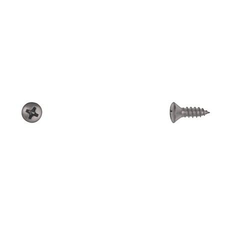 Sheet Metal Screw, #8 x 1/2 in, Black Oval Head Phillips Drive MPN:1468PK