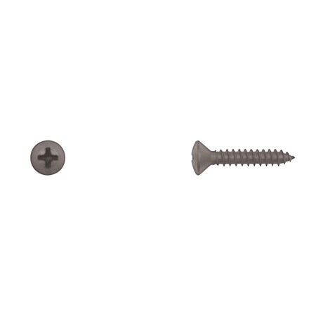Sheet Metal Screw, #10 x 1 in, Black Oval Head Phillips Drive MPN:1470PK