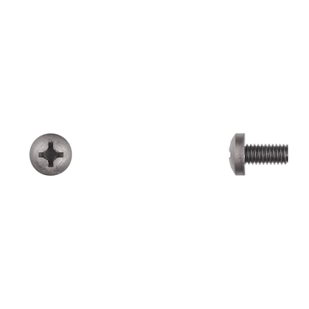 M6-1.00 x 12 mm Phillips Pan Machine Screw, Nylon MPN:15363PK