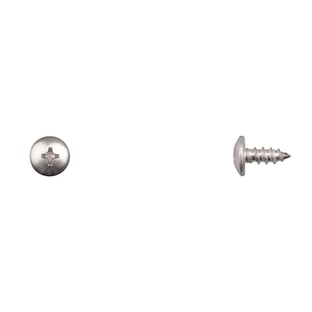 Sheet Metal Screw, #10 x 1/2 in, Stainless Steel Truss Head Phillips Drive MPN:15374PK