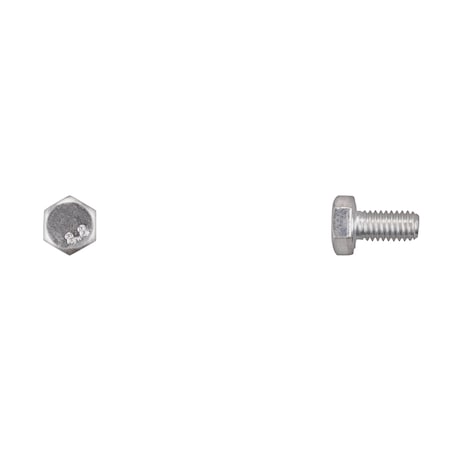 Class 8.8, M6-1.00 Hex Head Cap Screw, Zinc Plated Steel, 12 mm L MPN:15566PK