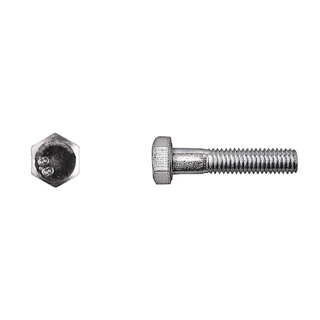 Class 8.8, M8-1.25 Hex Head Cap Screw, Zinc Plated Steel, 35 mm L MPN:15588PK10