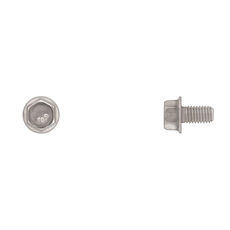 Class 10.9, M6-1.00 Flange Bolt, Bright Zinc Plated 12 mm L MPN:3203PK