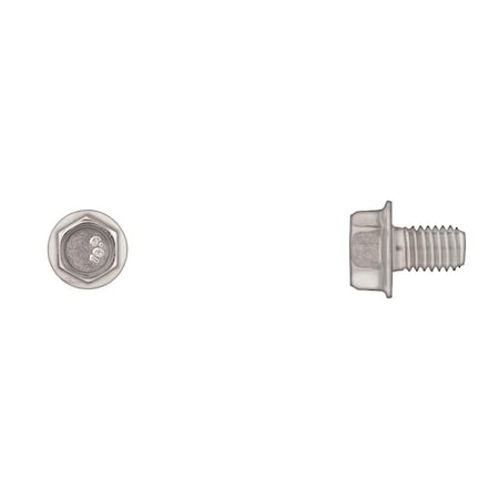 Class 10.9, M8-1.25 Flange Bolt, Bright Zinc Plated 12 mm L MPN:3210PK