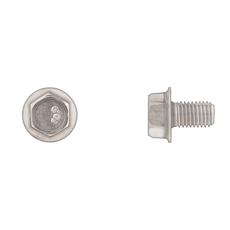Class 10.9, M10-1.25 Flange Bolt, Bright Zinc Plated 16 mm L MPN:3217PK