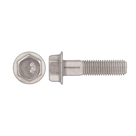 Class 10.9, M10-1.25 Flange Bolt, Bright Zinc Plated 40 mm L MPN:3222PK