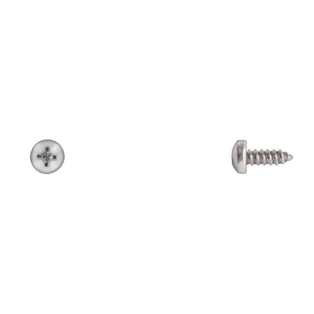 Sheet Metal Screw, #10 x 1/2 in, Zinc Plated Steel Pan Head Phillips Drive MPN:495PK