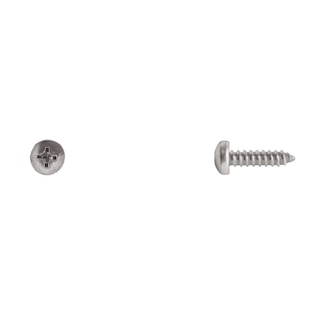 Sheet Metal Screw, #10 x 3/4 in, Zinc Plated Steel Pan Head Phillips Drive MPN:496PK