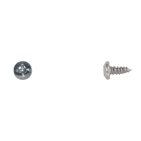 Sheet Metal Screw, #12 x 1/2 in, Zinc Plated Pan Head Phillips Drive MPN:499PK