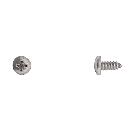 Sheet Metal Screw, #14 x 1/2 in, Zinc Plated Steel Pan Head Phillips Drive MPN:502PK