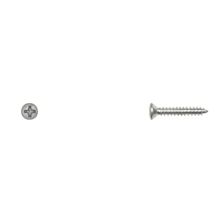 Sheet Metal Screw, #6 x 3/4 in, Zinc Plated Steel Oval Head Phillips Drive MPN:534PK