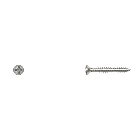 Sheet Metal Screw, #6 x 1 in, Zinc Plated Steel Oval Head Phillips Drive MPN:535PK