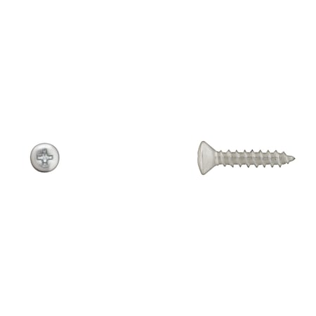 Sheet Metal Screw, #10 x 1 in, Zinc Plated Steel Oval Head Phillips Drive MPN:557PK