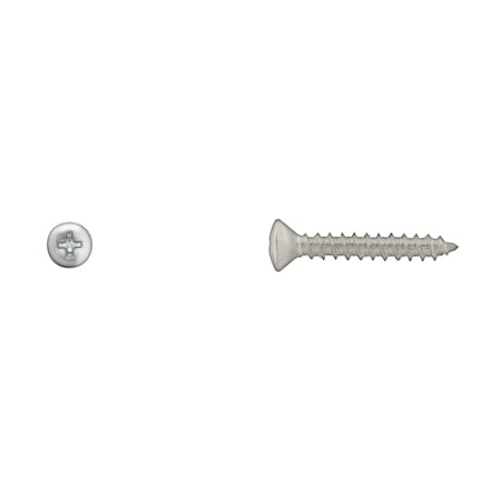 Sheet Metal Screw, #10 x 1-1/4 in, Zinc Plated Steel Oval Head Phillips Drive MPN:558PK