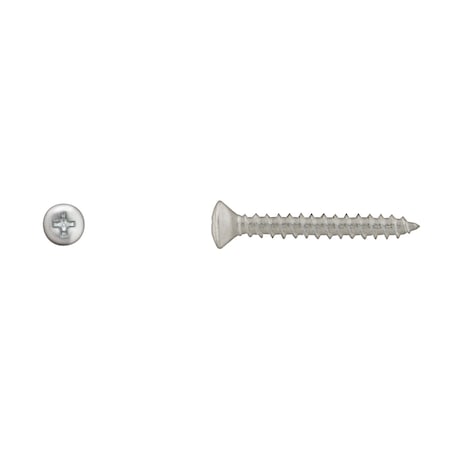 Sheet Metal Screw, #10 x 1-1/2 in, Zinc Plated Steel Oval Head Phillips Drive MPN:559PK
