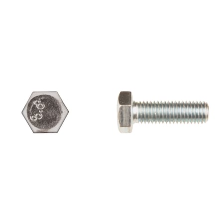Class 8.8, M10-1.50 Hex Head Cap Screw, Bright Zinc Steel, 35 mm L MPN:896PK