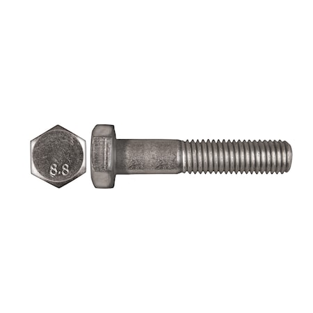 Class 8.8, M12-1.75 Hex Head Cap Screw, Zinc Plated Steel, 60 mm L MPN:907PK