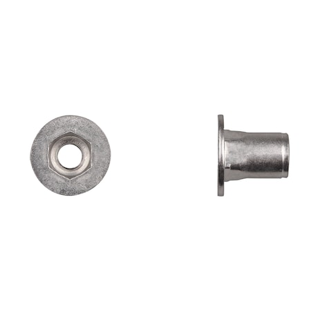 Nut Insert, M8-1.25 Thrd Sz, Hex, Steel, Zinc Plated MPN:11406PK