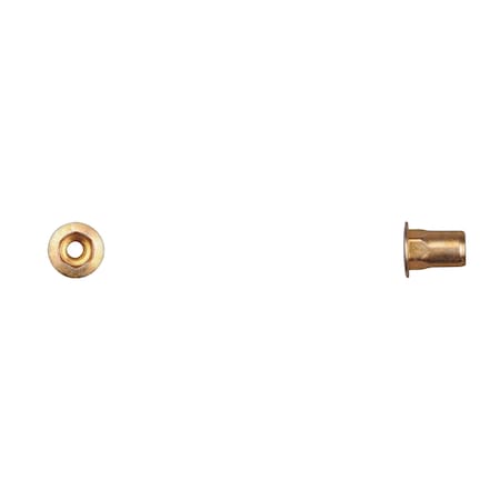 Nut Insert, #6-32 Thrd Sz, Hex, Zinc Yellow MPN:12709PK