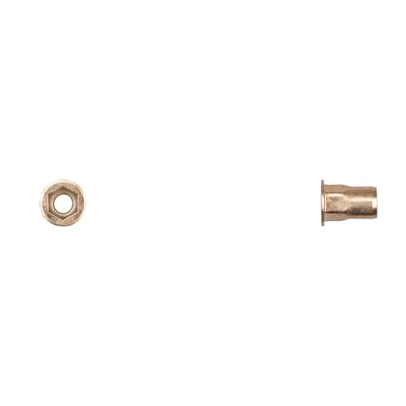 Nut Insert, #10-32 Thrd Sz, Hex, Zinc Yellow MPN:12713PK